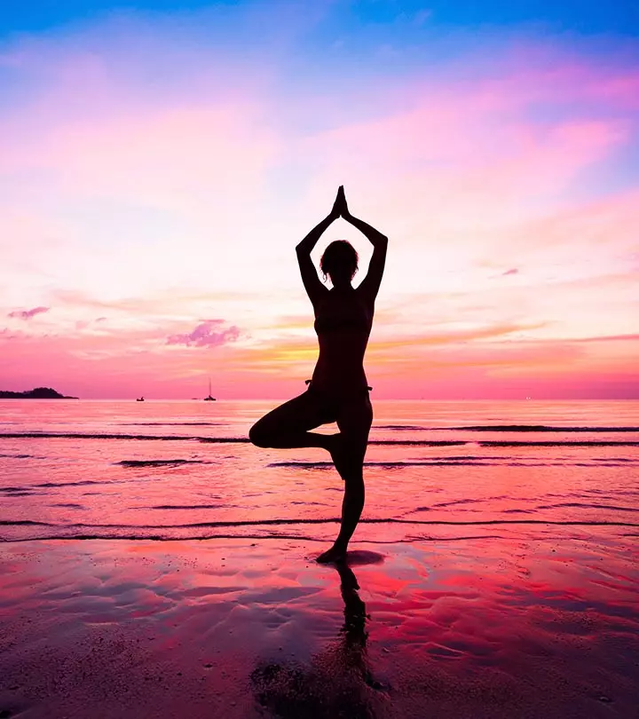Yoga practice at Yoga Pranava